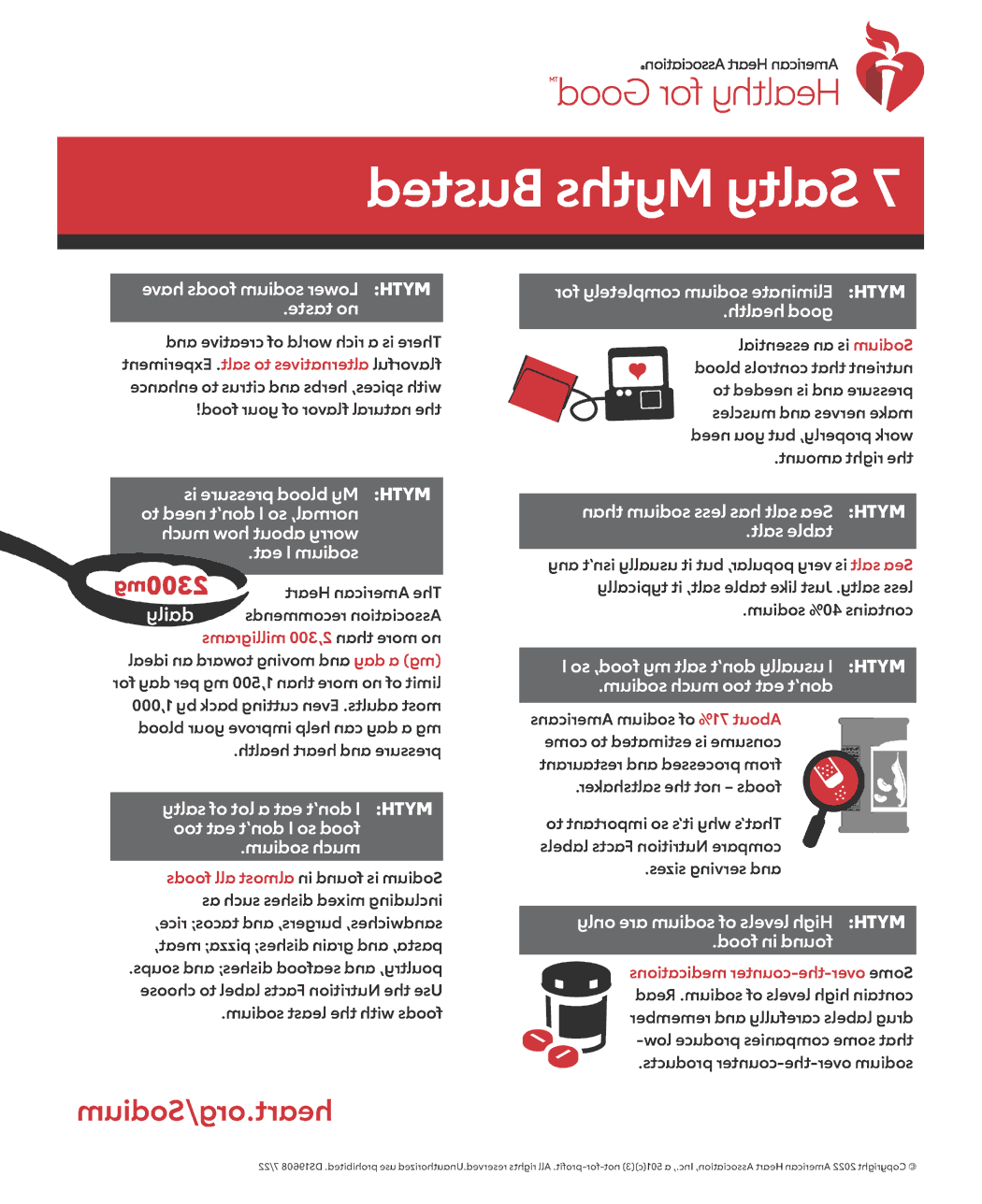 7 Salty Sodium Myths Busted Infographic